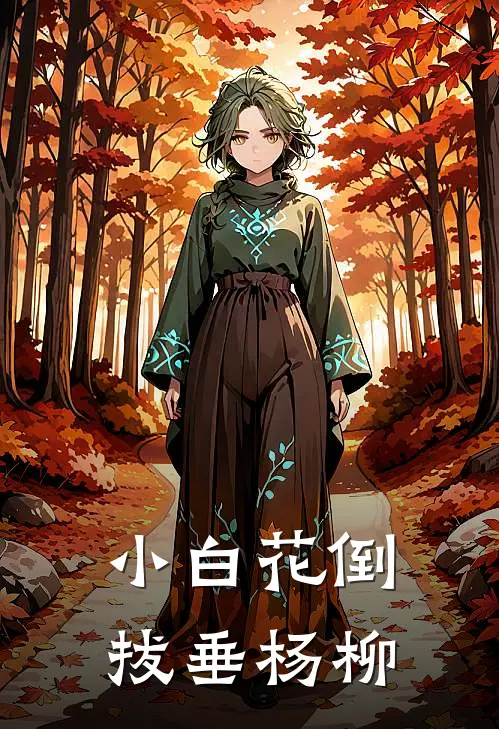 小白花倒拔垂杨柳